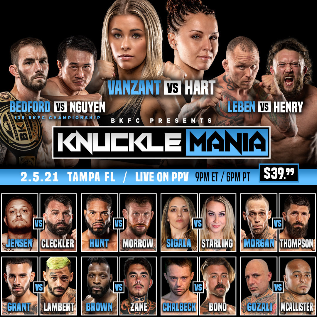 BKFC Knucklemania live results